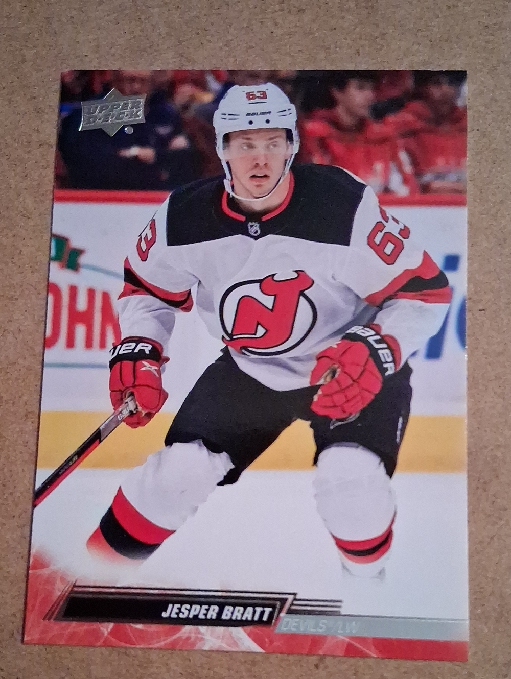 New Jersey Devils Hockey Card - Red, Black, White